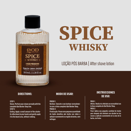 After Shave Lotion Spice Whisky 100ml - QOD Barber Shop
