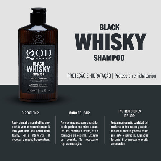 Old School Whisky Shampoo 220ml - QOD Barber Shop