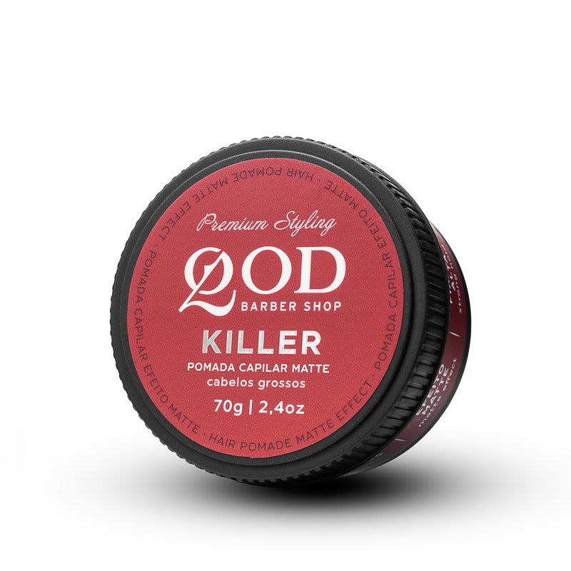 Killer Hair Pomade 70g - Strong Hold - Matte Effect - QOD Barber Shop