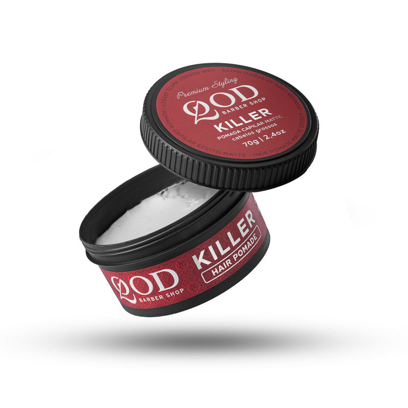 Killer Hair Pomade 70g - Strong Hold - Matte Effect - QOD Barber Shop