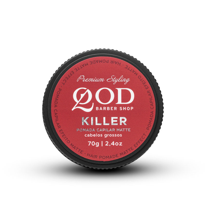 Killer Hair Pomade 70g - Strong Hold - Matte Effect - QOD Barber Shop