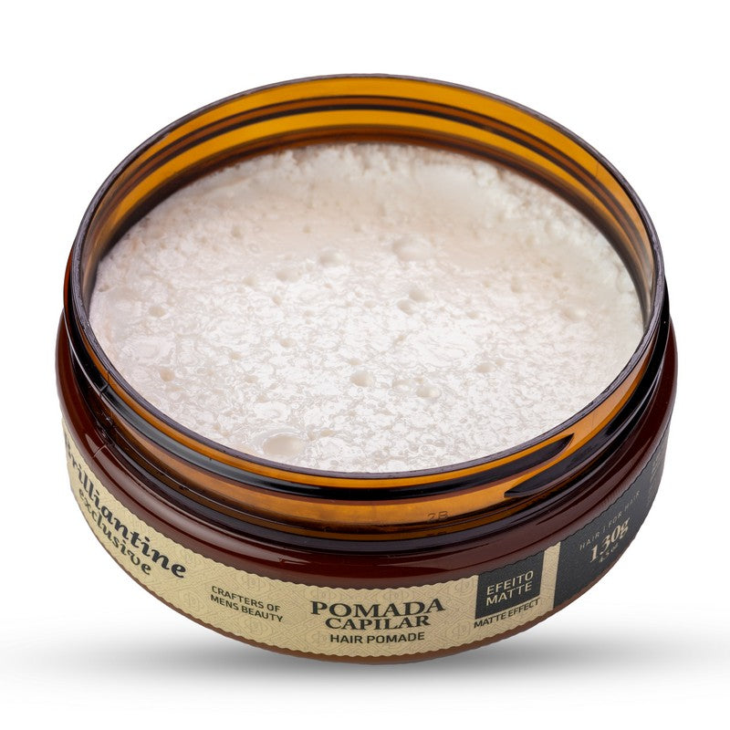 Brilliantine Hair Pomade - Matte Effect - 130g - QOD Barber Shop